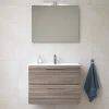 Vitra Mia ensemble meuble 79x61x39,5 cm avec miroir, lavabo et éclairage LED, Cordoba (MIASET80C)