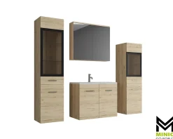 MINIO go for it , Meuble de salle de bain couleur chêne San Remo - MARIT II