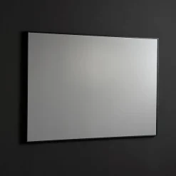 Kiamami Valentina Miroir À Bord Brillant Avec Bordure Noire Mate 100X70 Cm