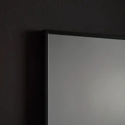 Kiamami Valentina Miroir À Bord Brillant Avec Bordure Noire Mate 100X70 Cm