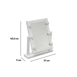 Miroir Simple|5Five Miroir à led 40x37 cm Blanc -