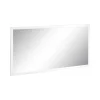 Miroir Simple|Dmora Miroir Adelchi, Miroir de salle de bain, 100% Made in Italy, 120x2h60 cm, Blanc brillant