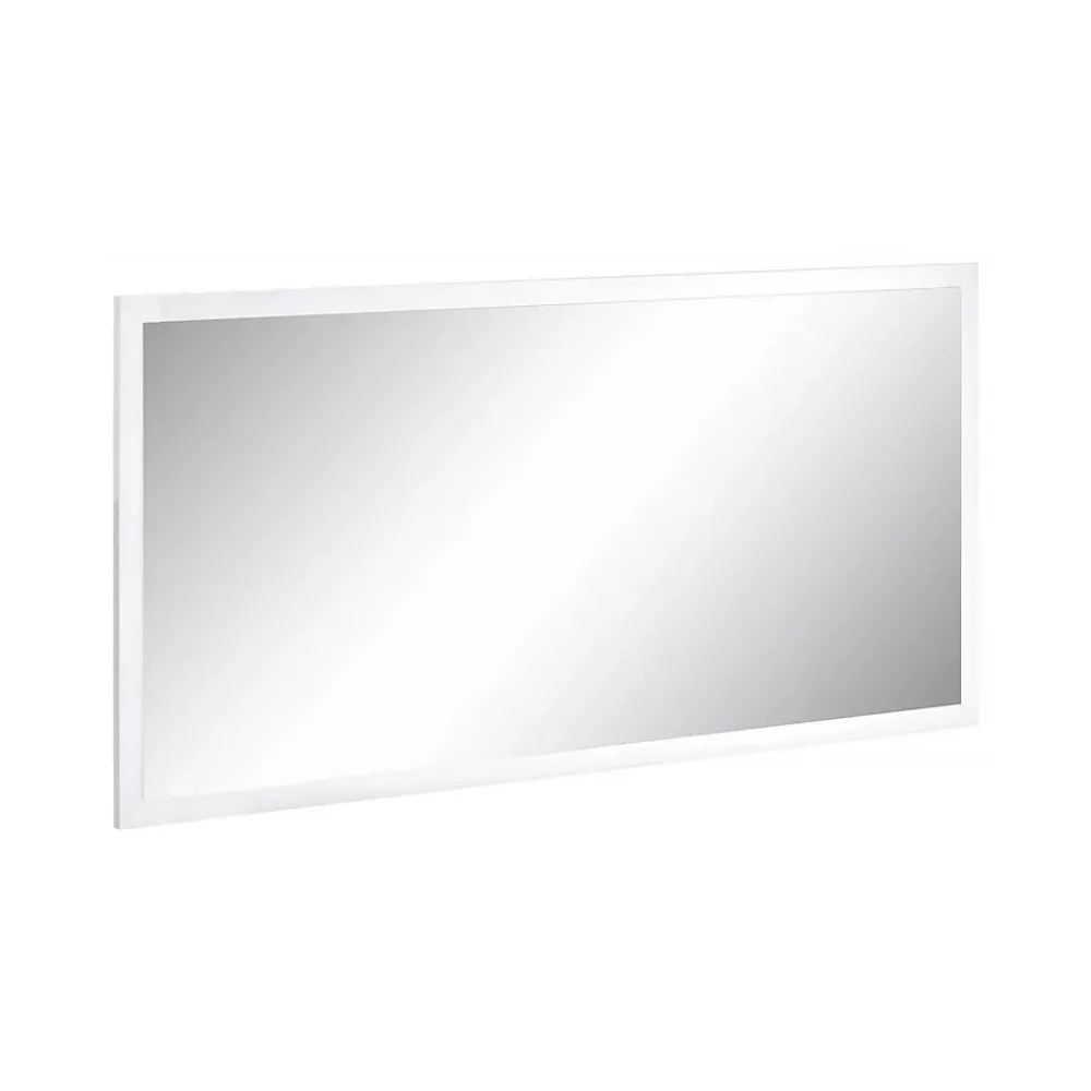 Miroir Simple|Dmora Miroir Adelchi, Miroir de salle de bain, 100% Made in Italy, 120x2h60 cm, Blanc brillant