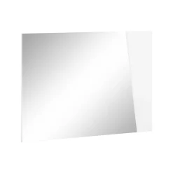 Dmora Miroir Alessio, Miroir de salle de bain, 100% Made in Italy, 80x2h60 cm, Blanc brillant