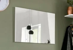 Dmora Miroir Alessio, Miroir de salle de bain, 100% Made in Italy, 80x2h60 cm, Blanc brillant