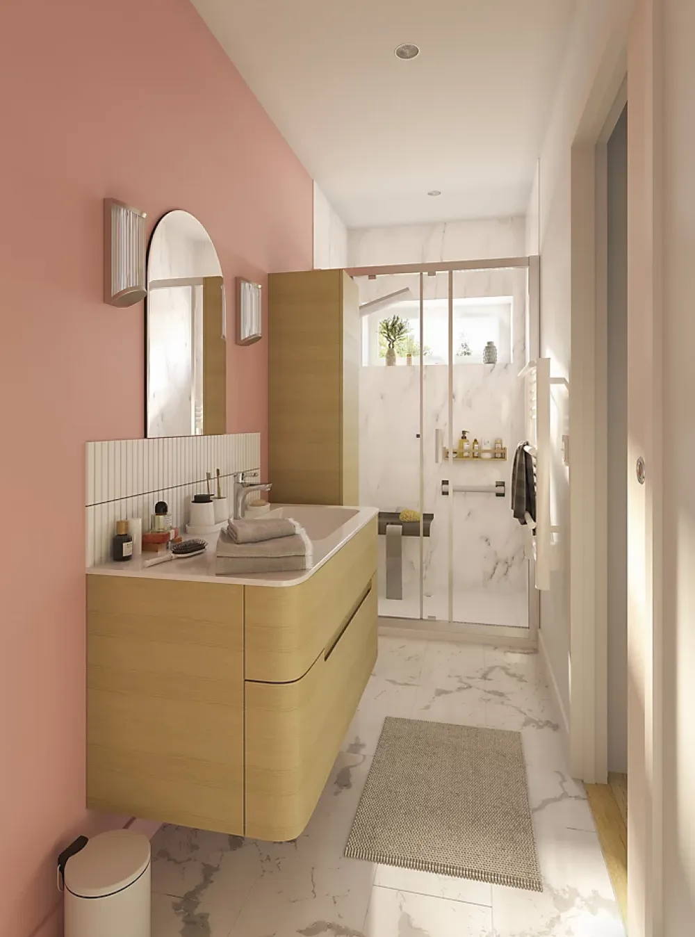 Miroir Simple|Cooke & Lewis Miroir arche Gansey 70 x 50 cm