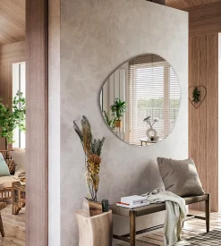 Miroir Grossissant|Tulup Miroir asymétrique mural 96 x 97 sans cadre 1 pièce