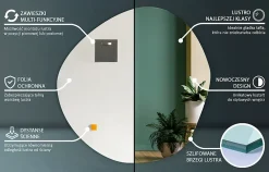 Miroir Grossissant|Tulup Miroir asymétrique mural 96 x 97 sans cadre 1 pièce