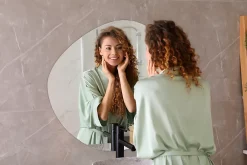 Miroir Grossissant|Tulup Miroir asymétrique mural 96 x 97 sans cadre 1 pièce