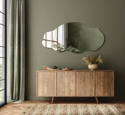 Miroir Simple|Tulup Miroir asymétrique 50 x 100 moderne 1 pièce