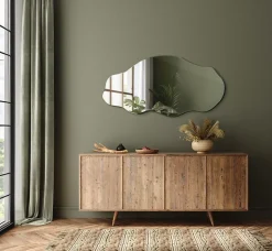 Tulup Miroir asymétrique 45 x 90 pour salle de bain 1 pièce