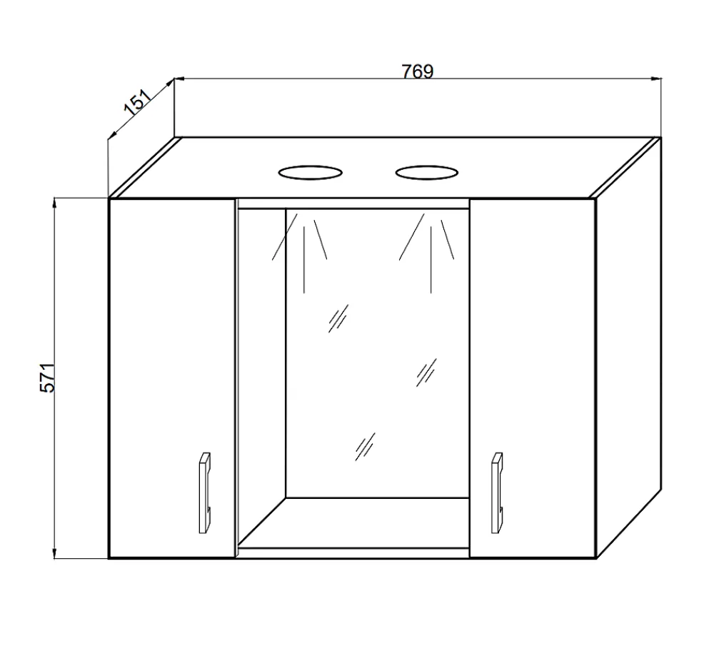Kiamami Valentina Miroir Avec Deux Étagères En Chêne Blanc Effet Bois