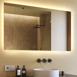 Artforma Miroir avec LED Illumination Salle de Bain (120x70cm) LED Lumineux Miroir avec Éclairage (LED058) Blanc Neutre 4500K