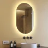 Artforma Miroir avec LED Illumination Salle de Bain (50x80cm) LED Lumineux Miroir avec Éclairage (TST106) Blanc Chaud 3000K