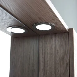 Kiamami Valentina Miroir Avec Rangement Latéral Droit En Chêne Fumé Effet Bois
