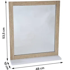 Miroir Simple|Tendance Miroir avec tablette Stockholm