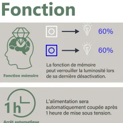 AICA Sanitaire Miroir Bluetooth 100x60 cm, tricolore + horloge + mémoire + dimmable + anti-buée, miroir LED étanche IP44,