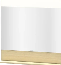 Autres Miroir carré LED 80 x 80 Cm étagère chêne DURAVIT VE751207171 800 mm