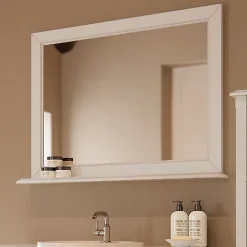 Byca Miroir 94cm blanc avec tablette - Boho