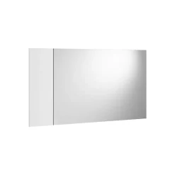 Dmora Miroir Coriando, Miroir d'entrée décoratif, Article d'ameublement mural avec profil latéral, 110x3h60 cm, Blanc