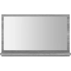 Miroir Simple|Helloshop26 Miroir de bain 60 x 10,5 bois gris