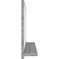 Miroir Simple|Helloshop26 Miroir de bain 60 x 10,5 bois gris
