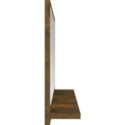 Miroir Simple|Helloshop26 Miroir de bain 60 x 10,5 bois marron