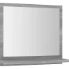 Helloshop26 Miroir de bain sonoma 40 x bois gris