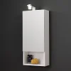 Kiamami Valentina Miroir De Rangement À Une Porte Avec Lampe Led Et Compartiment Ouvert