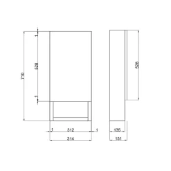 Kiamami Valentina Miroir De Rangement À Une Porte Avec Lampe Led Et Compartiment Ouvert