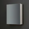 Kiamami Valentina Miroir De Rangement Mural À Une Porte Avec Tablette Interne En Verre