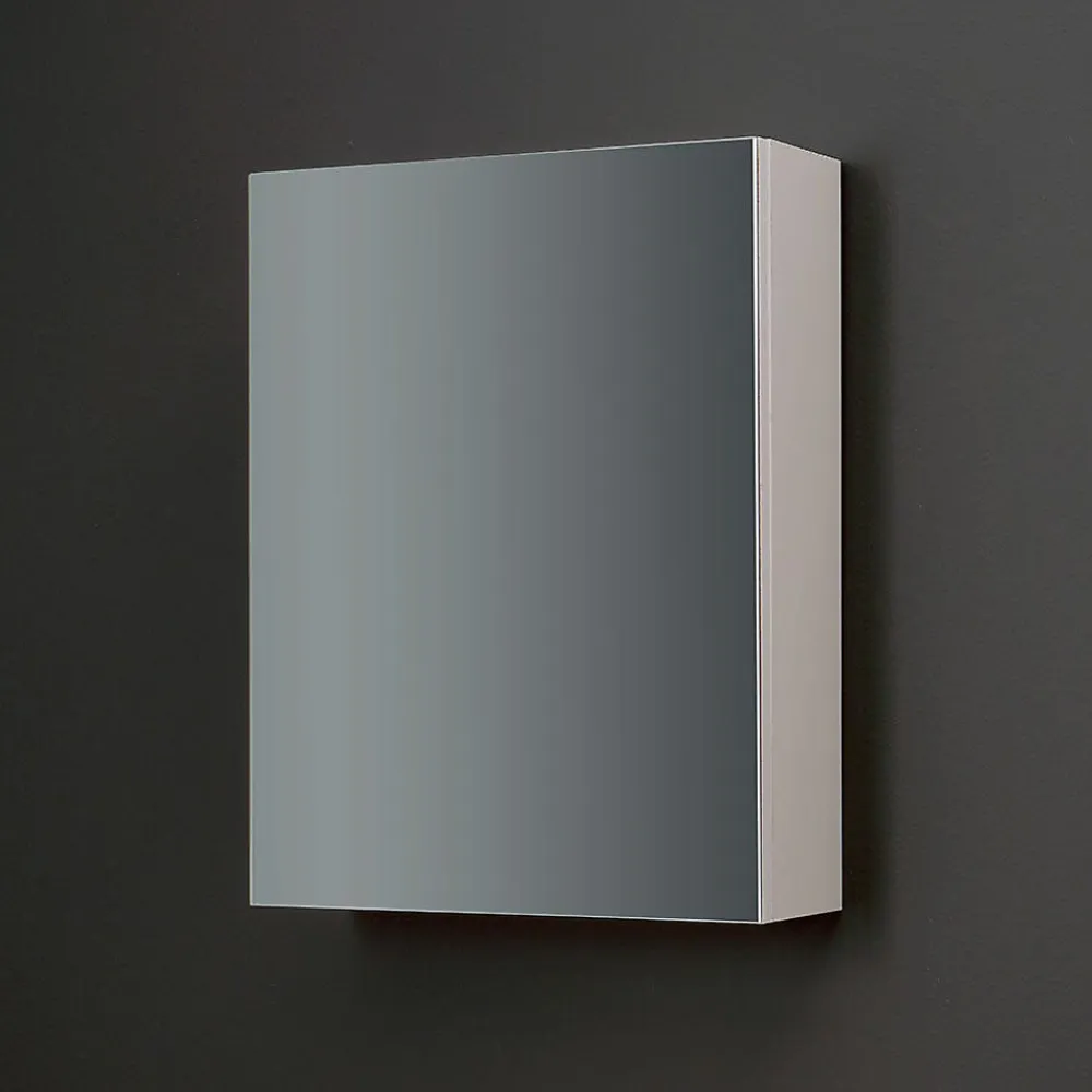 Kiamami Valentina Miroir De Rangement Mural À Une Porte Avec Tablette Interne En Verre