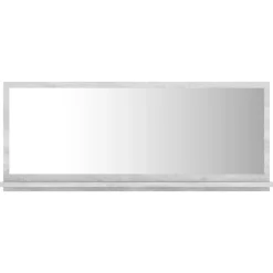 Miroir Simple|Helloshop26 Miroir de salle de bain 90 gris