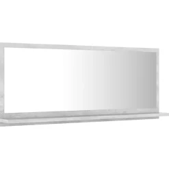 Miroir Simple|Helloshop26 Miroir de salle de bain 90 gris