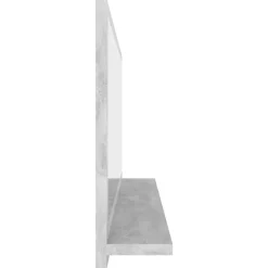 Miroir Simple|Helloshop26 Miroir de salle de bain 90 gris