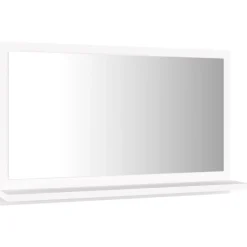 Miroir Simple|Helloshop26 Miroir de salle de bain 60 blanc