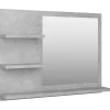 Miroir Simple|Helloshop26 Miroir de salle de bain 60 gris