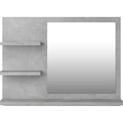 Miroir Simple|Helloshop26 Miroir de salle de bain 60 gris