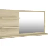 Helloshop26 Miroir de salle de bain 90 beige