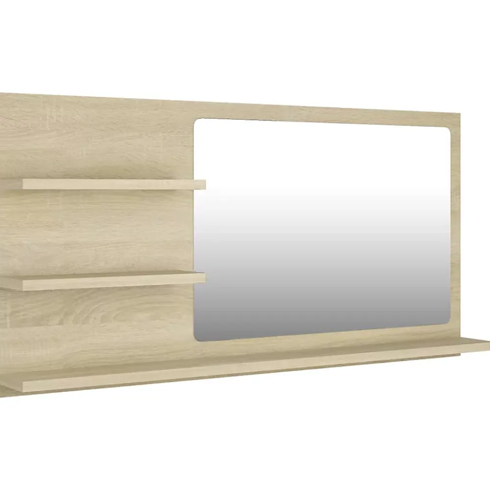 Helloshop26 Miroir de salle de bain 90 beige
