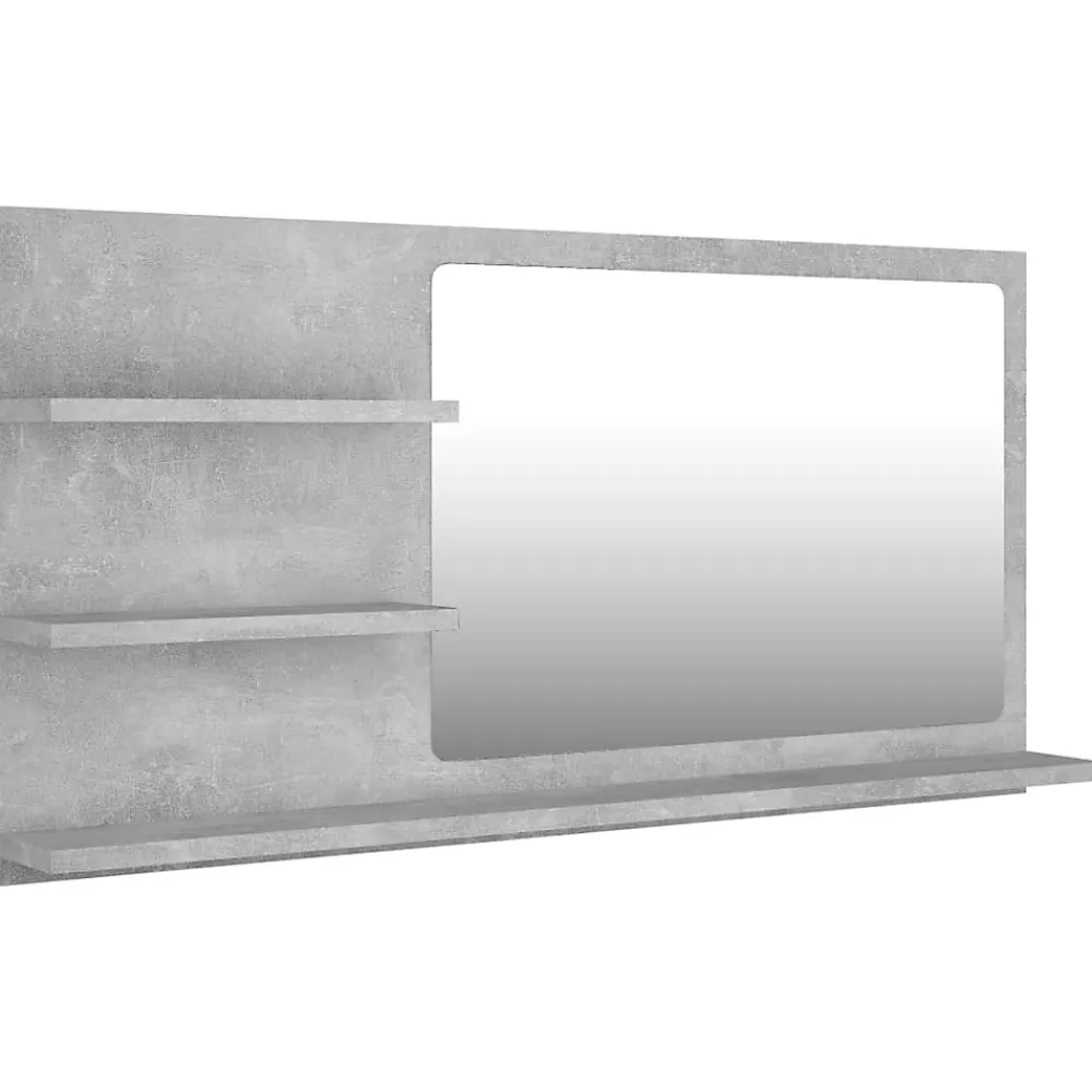 Helloshop26 Miroir de salle de bain 3 gris