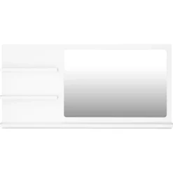Miroir Simple|Helloshop26 Miroir de salle de bain 3 blanc