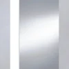 Armoire De Salle De Bains|Pegane Miroir de salle de bain avec rangements 1 porte en blanc brillant, hauteur 65 x largeur 40 x profondeur 21 cm