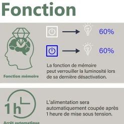 AICA Sanitaire Miroir de salle de bain anti-buée avec horloge, blanc froid chaud neutre tactile mural miroir 120x70cm,