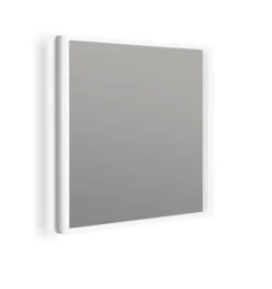 Miroir Lumineux|Focco Miroir de salle de bain carré avec lumière LED - lumière blanche froide (5700K) - 60 x 60cm - Modèle Oslo