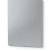 Miroir Simple|Pegane Miroir de salle de bain coloris blanc - Longueur 59,50 x Profondeur 2 x hauteur 44 cm