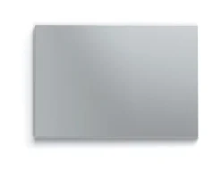 Miroir Simple|Pegane Miroir de salle de bain coloris blanc - Longueur 59,50 x Profondeur 2 x hauteur 44 cm