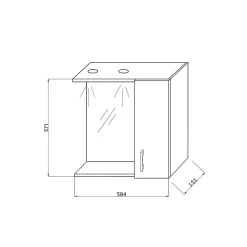 Armoire De Toilette|Kiamami Valentina Miroir De Salle De Bain En Chêne Blanc Avec Lumière Led