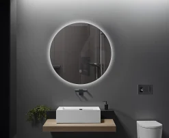 Luxury Bain Miroir de salle de bain LED 80cm rond à luminosité variable - LB-316080-80-80 LuxuryBain