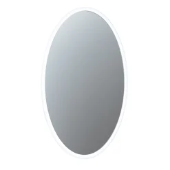 Miroir Lumineux|Sensio Miroir de salle de bain lumineux LED sur batterie rechargeable Verve ovale H.80 x l.50 cm